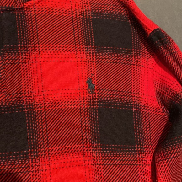 Red and Black Plaid Pullover - Picture 2 of 4